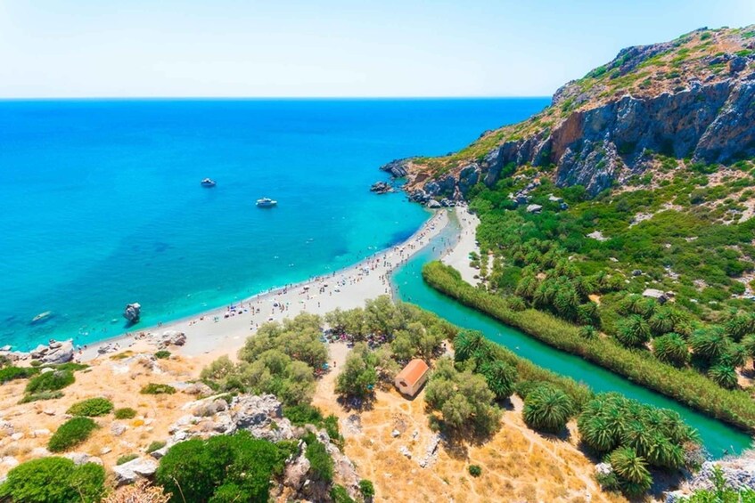 From Herakleion: Day Trip to Preveli Beach and Kourtaliotiko