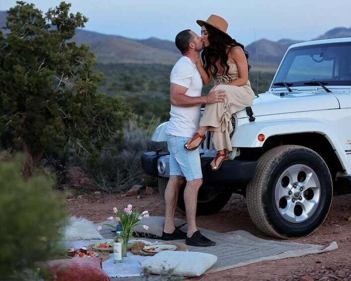 Picture 1 for Activity Las Vegas: Couples Date Night Picnic & Off Road Jeep Tour