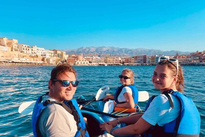 Chania: Morning Sea Kayak Tour Along the Coastline