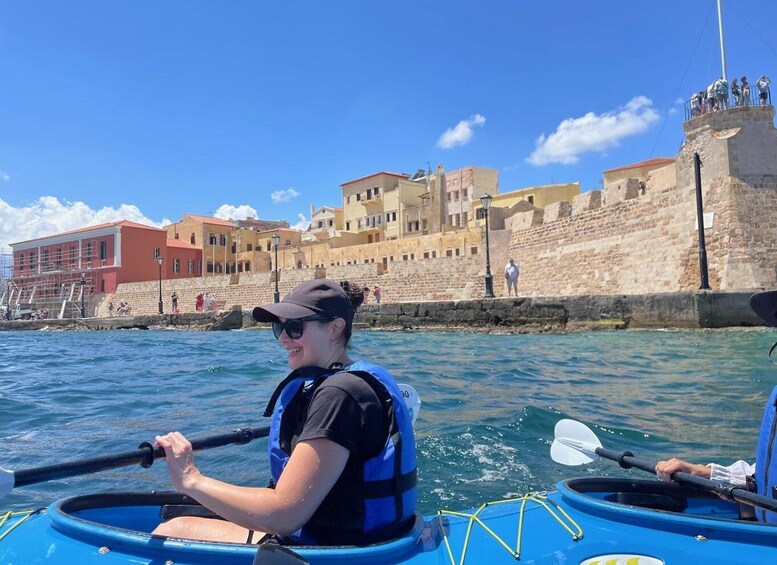 Picture 7 for Activity Chania: Morning Sea Kayak Tour Along the Coastline