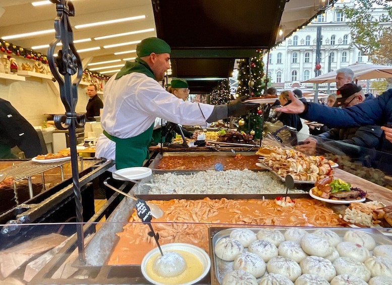 Picture 1 for Activity Budapest: Christmas Market Guided Walking Tour with Tastings