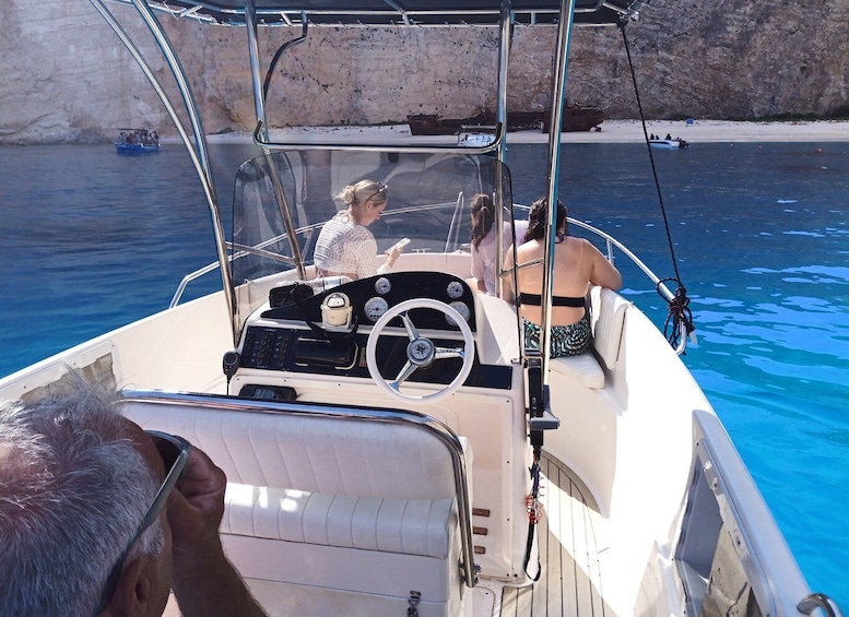 Picture 1 for Activity Zante: Shipwreck Beach & Blue Caves Private Speedboat Tour