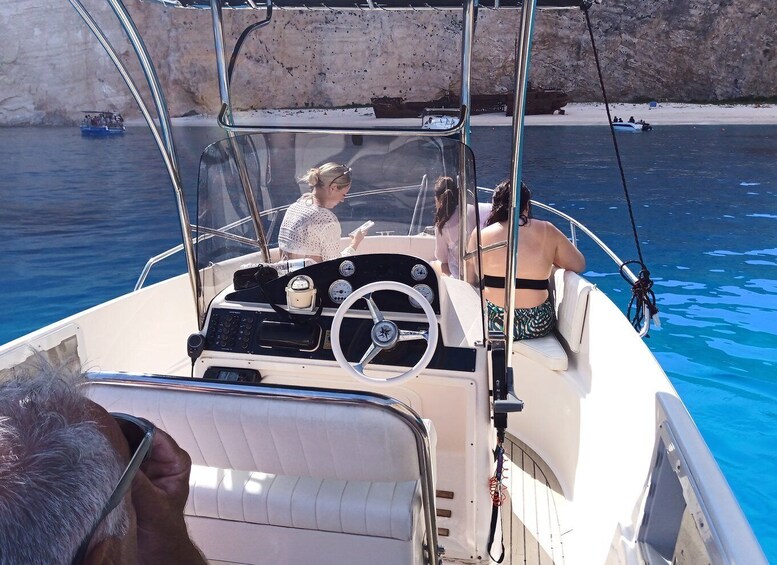 Picture 1 for Activity Zante: Shipwreck Beach & Blue Caves Private Speedboat Tour