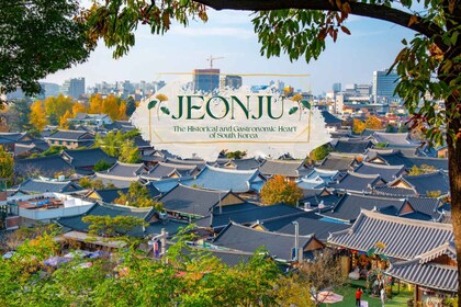 Seoul/Busan: Jeonju Hanok-landsby med Hanbok-opplevelse