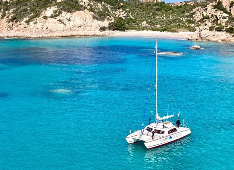 Picture 5 for Activity From Santa Teresa Gallura: La Maddalena Catamaran Tour