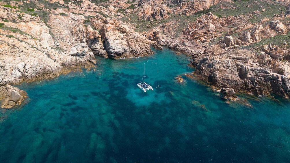 Picture 15 for Activity From Santa Teresa Gallura: La Maddalena Catamaran Tour