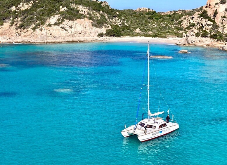 Picture 5 for Activity From Santa Teresa Gallura: La Maddalena Catamaran Tour
