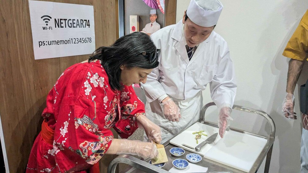 Picture 7 for Activity Nara: Cooking class, learning how to make authentic sushi