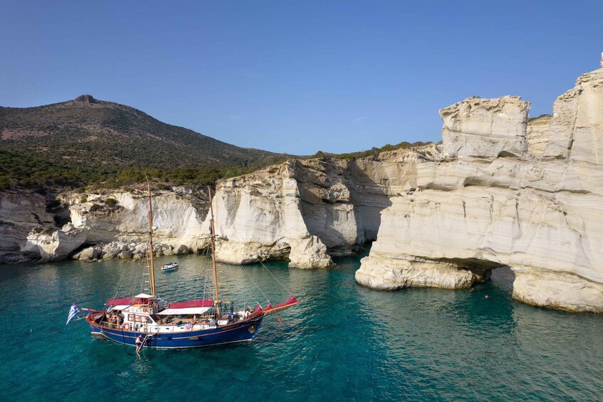 Picture 3 for Activity Milos: Full Day Cruise Via Traditional Boat