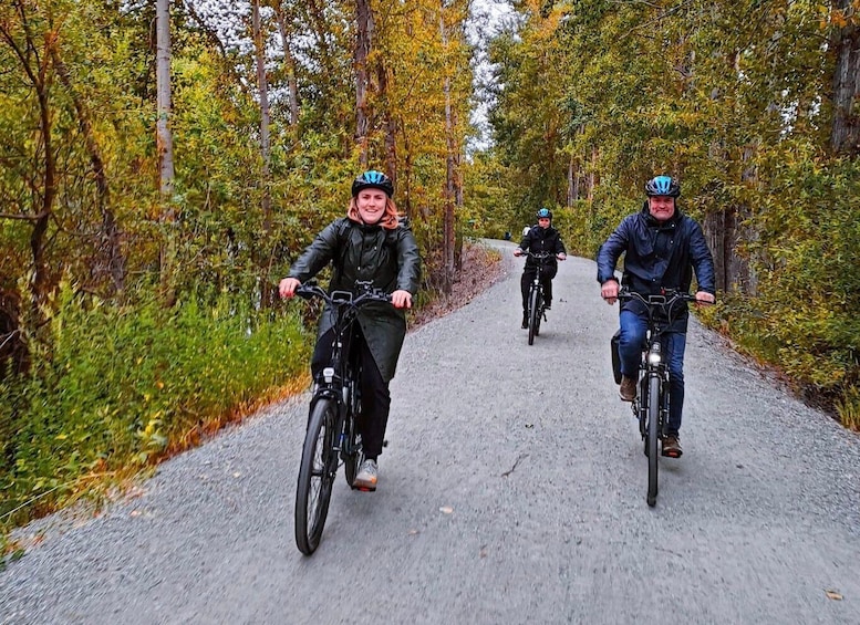 Kelowna: E-Bike Ride and Axe Throwing Adventure