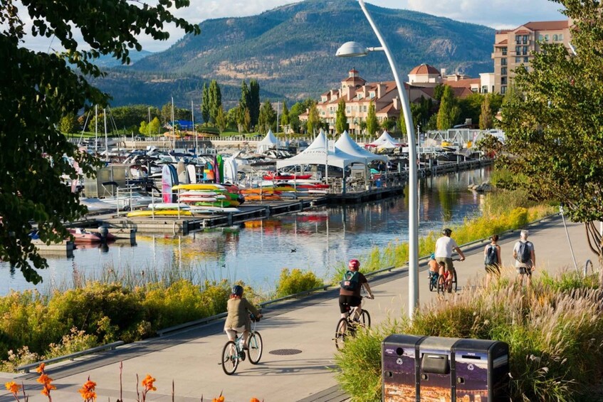 Picture 6 for Activity Kelowna: E-Bike Ride and Axe Throwing Adventure
