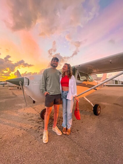 Picture 48 for Activity Miami Beach: Private Romantic Sunset Flight with Champagne