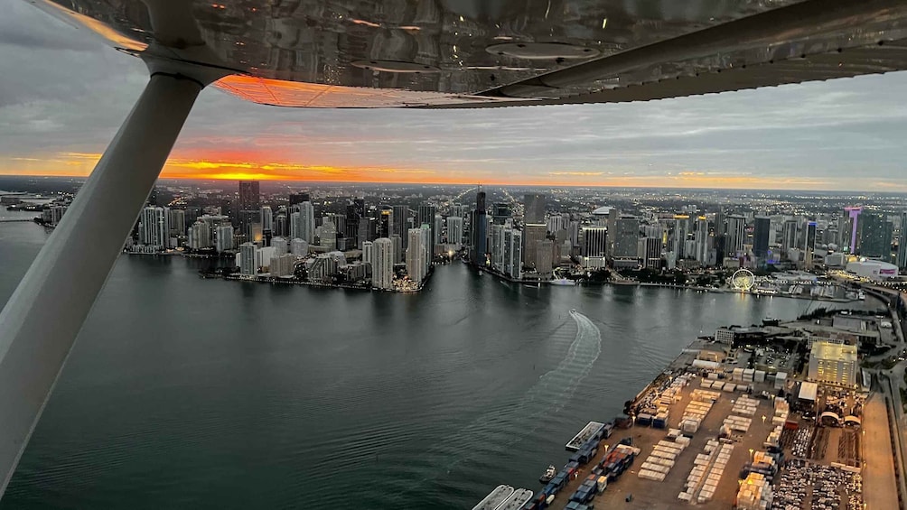 Picture 33 for Activity Miami Beach: Private Romantic Sunset Flight with Champagne