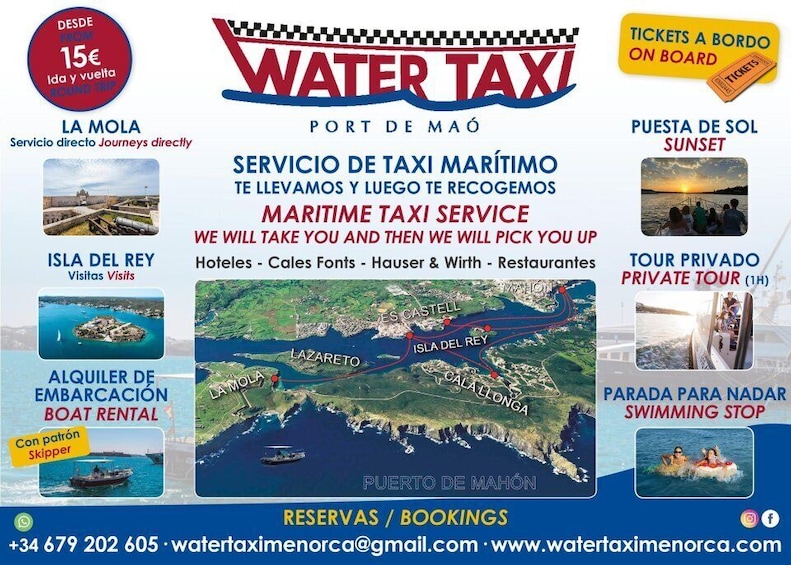 Picture 3 for Activity TOUR PRIVADO Maritime Taxi service inside the Port of Maò