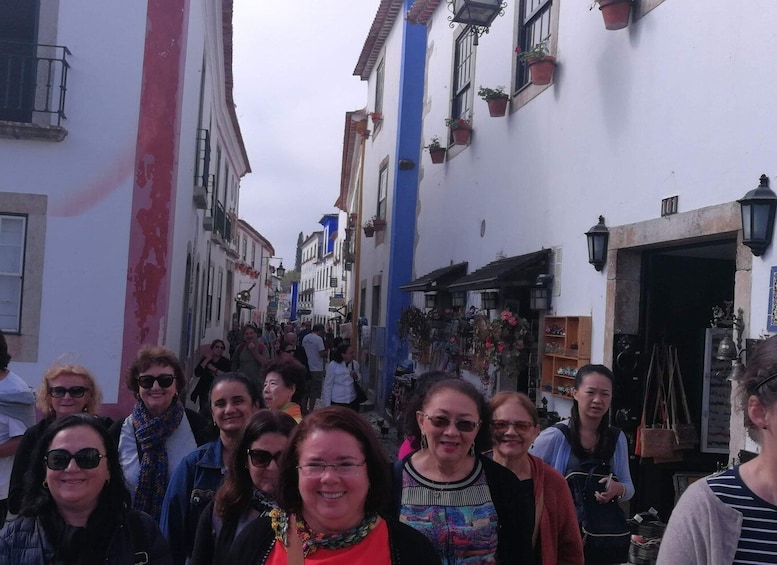 Nazaré waves and medieval village of obidos private tour