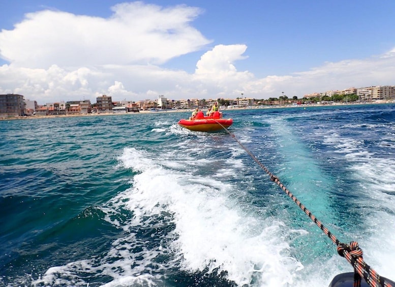 Picture 12 for Activity Torrevieja: Speedboat-Powered Inflatable Crazy Sofa Ride