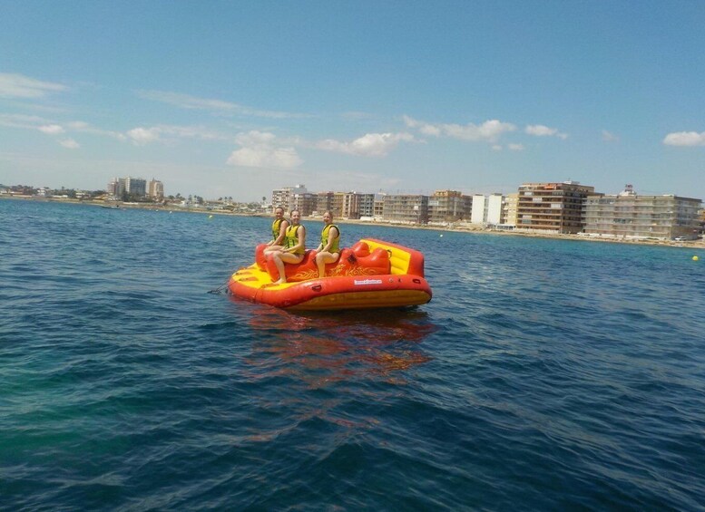 Picture 13 for Activity Torrevieja: Speedboat-Powered Inflatable Crazy Sofa Ride