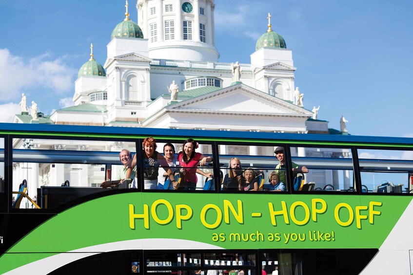 Picture 1 for Activity Helsinki: Hop-On Hop-Off Bus Tour & City Highlights Cruise