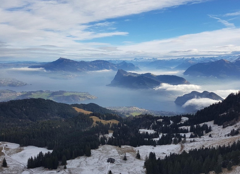 Winter Panorama Mount Pilatus: Small Group Tour from Basel