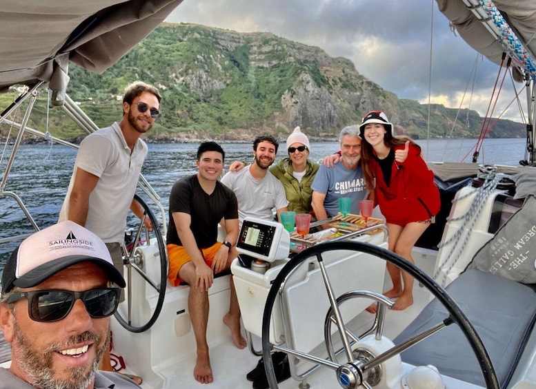 Ponta Delgada: Sailboat Rental with Skipper