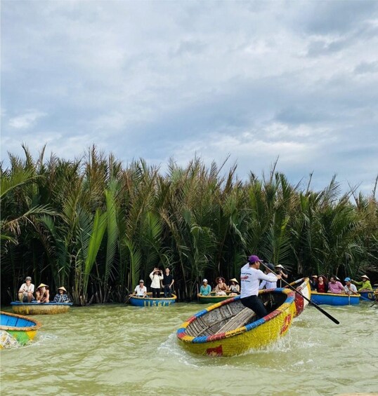 Picture 2 for Activity Hoi An: Basket Boat with Lantern-Making & Cooking Class Tour