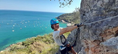 Setubal : Parc naturel d'Arrábida Via Ferrata et descente en rappel