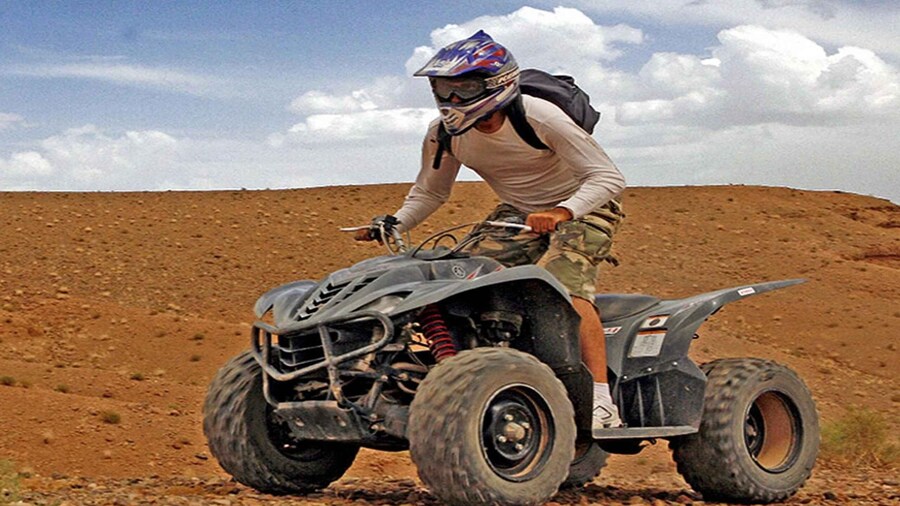 Agafay: Half-Day Rocky Desert Quad & Camel Ride with Lunch