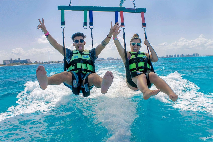 Picture 4 for Activity Cancun: Parasailing and Jet Ski Tour in Cancun Bay