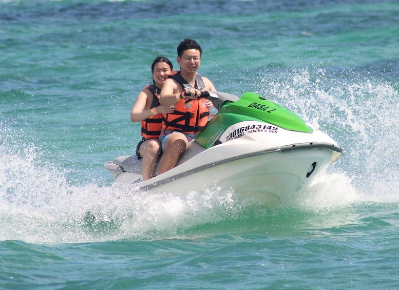 Picture 7 for Activity Cancun: Parasailing and Jet Ski Tour in Cancun Bay