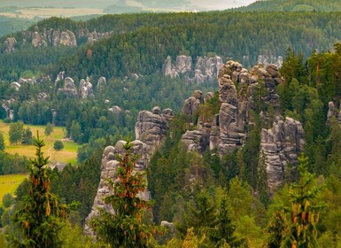 Excursión de un día a la Ciudad del Rock en Adrspach y a la Iglesia de la P...