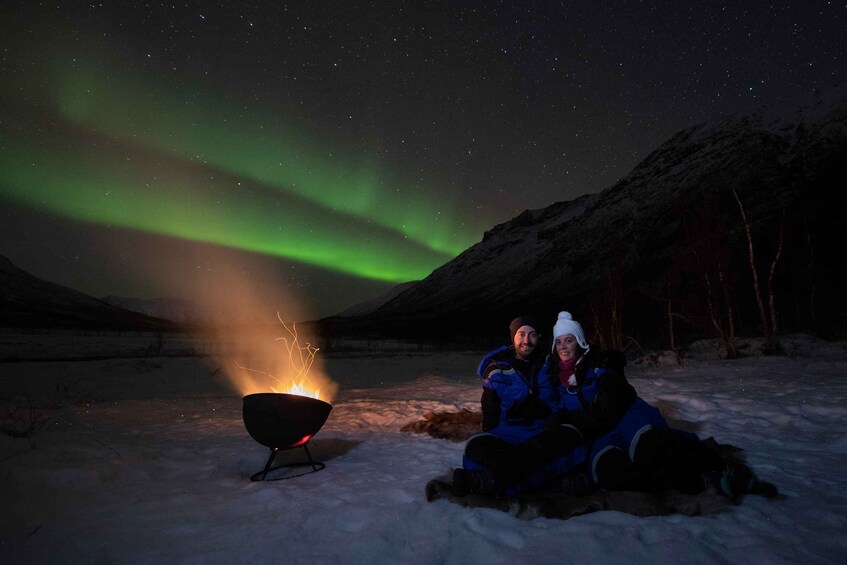 Picture 1 for Activity Tromsø: Private Aurora Chase with Meals, Campfire, Photos.