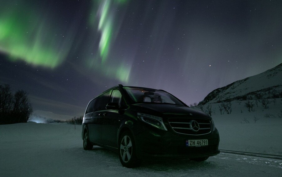 Picture 3 for Activity Tromsø: Private Aurora Chase with Meals, Campfire, Photos.