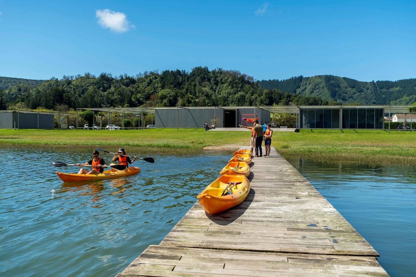 Picture 1 for Activity From Ponta Delgada: Sete Cidades Jeep, Bike, & Kayak Ride