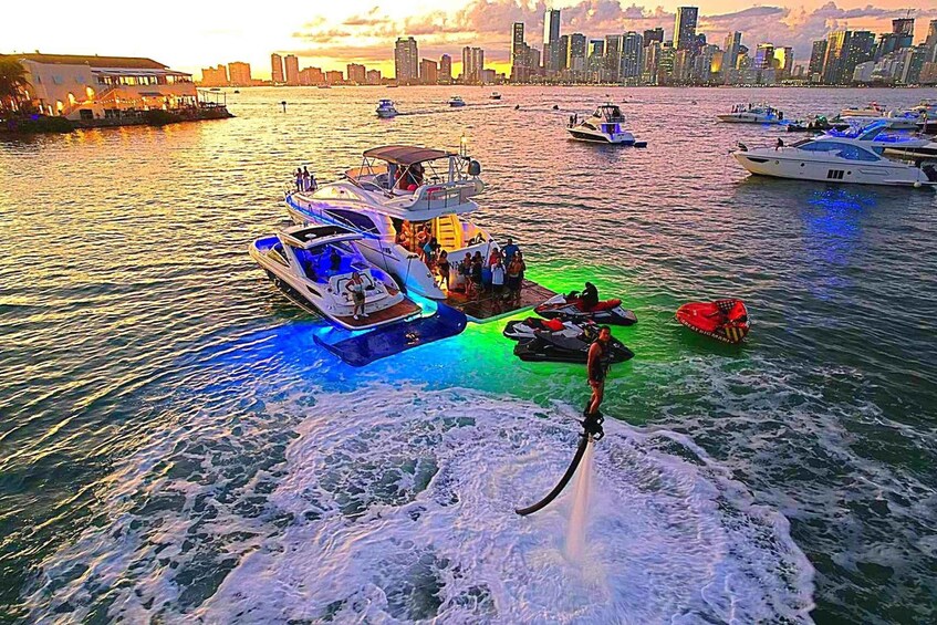 Picture 2 for Activity Miami Yacht Rental with Jetski, paddleboards, Inflatables