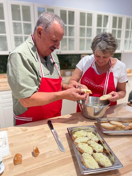 Picture 3 for Activity Bilbao: Basque Pintxos and Tapas Cooking Class with Open Bar