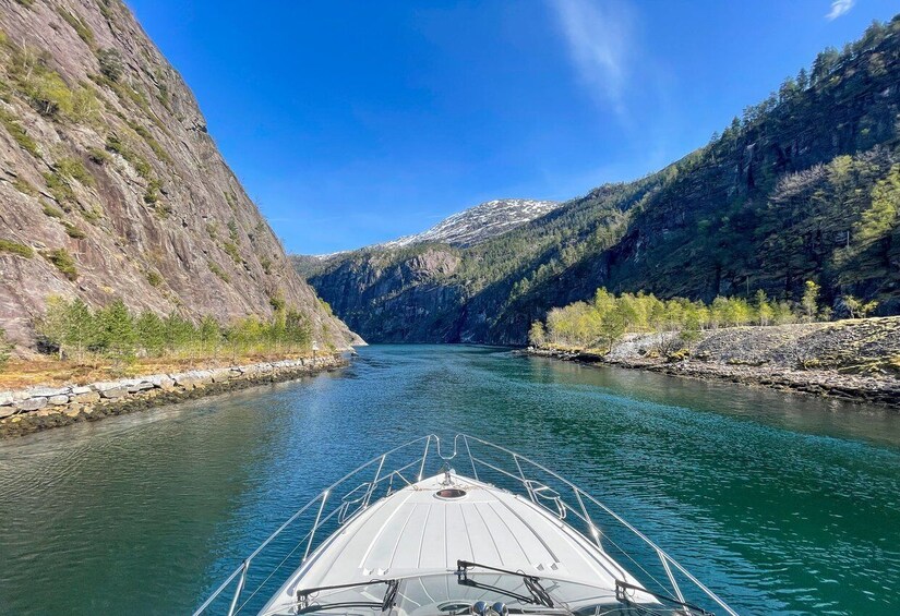 Picture 3 for Activity From Bergen: Modalen Private Fjord Cruise with Waterfalls