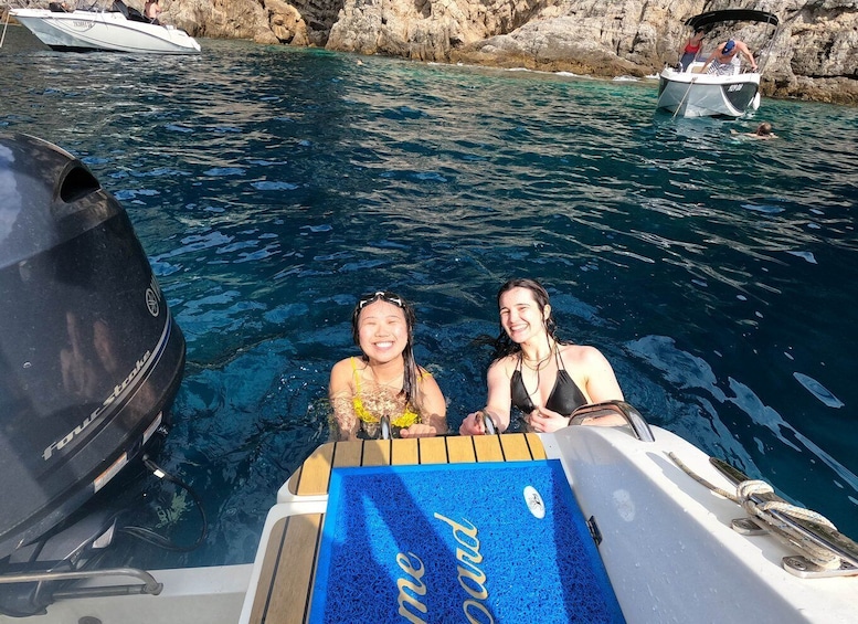 Picture 2 for Activity Dubrovnik: Blue & Green Caves Private Boat Tour with Drinks