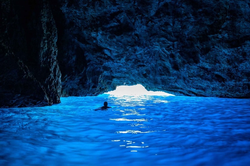 Picture 5 for Activity Dubrovnik: Blue & Green Caves Private Boat Tour with Drinks