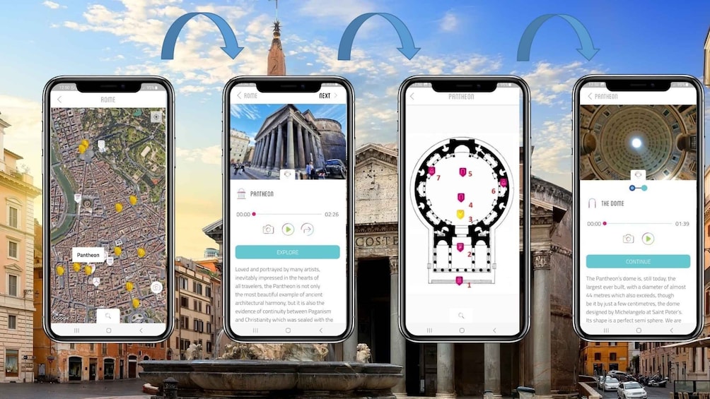 Picture 3 for Activity Rome: Monuments Audio Guide with Pantheon, no entry ticket