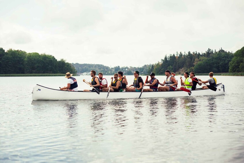 Picture 1 for Activity From Vaxholm: Stockholm Archipelago Big Canoe Adventure