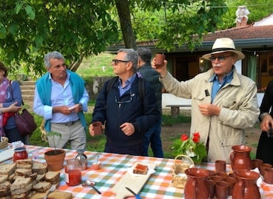 Tramonti: Experiencia Re Fiascone Degustación de 1 hora de comida y vino