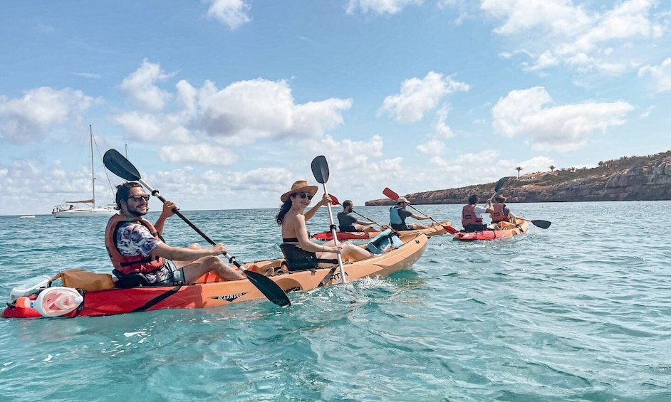Formentera: Kayak Adventure Tour with Snorkeling