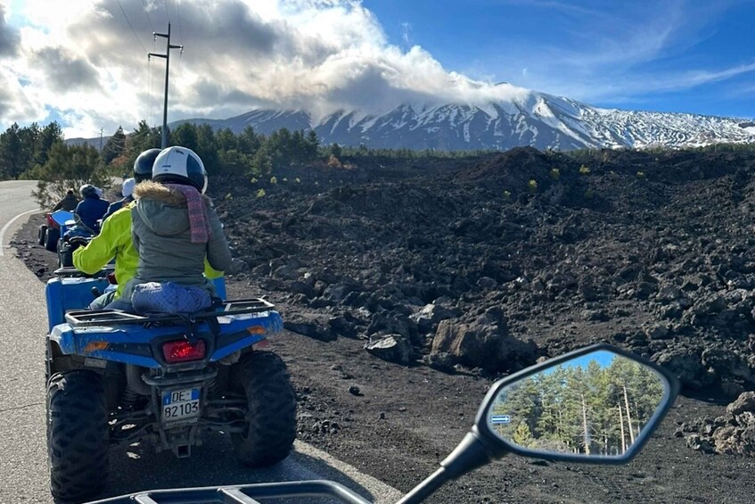 From Motta Camastra: Mount Etna & Alcantara Gorges Quad Tour