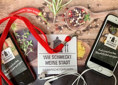 Norimberga: Guida audio mobile interattiva con 2 tappe gastronomiche