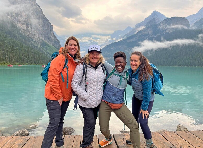 Picture 1 for Activity Lake Louise: Moraine & Louise Lake Half-Day Highlights Tour