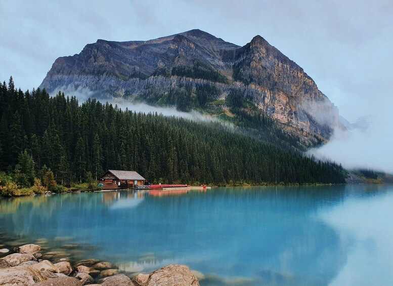 Picture 2 for Activity Lake Louise: Moraine & Louise Lake Half-Day Highlights Tour