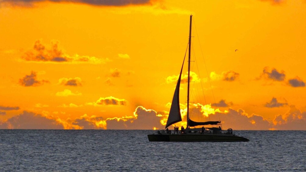 Picture 4 for Activity Grand Bay: BBQ Dinner on Catamaran & Short Sunset Tour