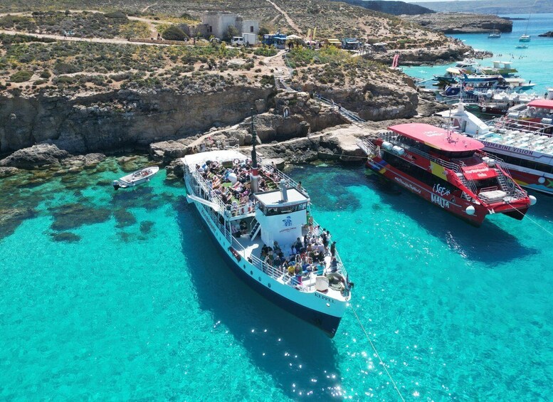 Picture 1 for Activity Malta: Comino, Blue Lagoon & Caves Boat Cruise