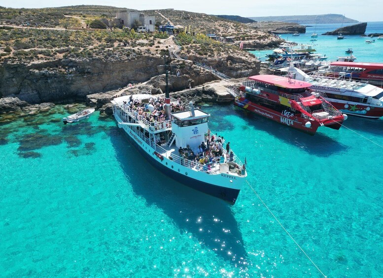 Picture 15 for Activity Malta: Comino, Blue Lagoon & Caves Boat Cruise