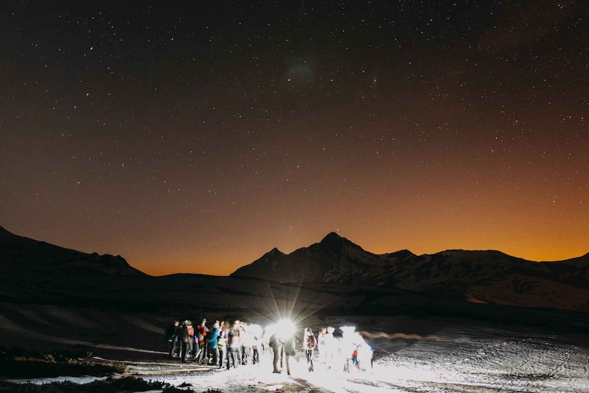 Picture 4 for Activity From La Raya: Night Snowshoe Tour in Asturias